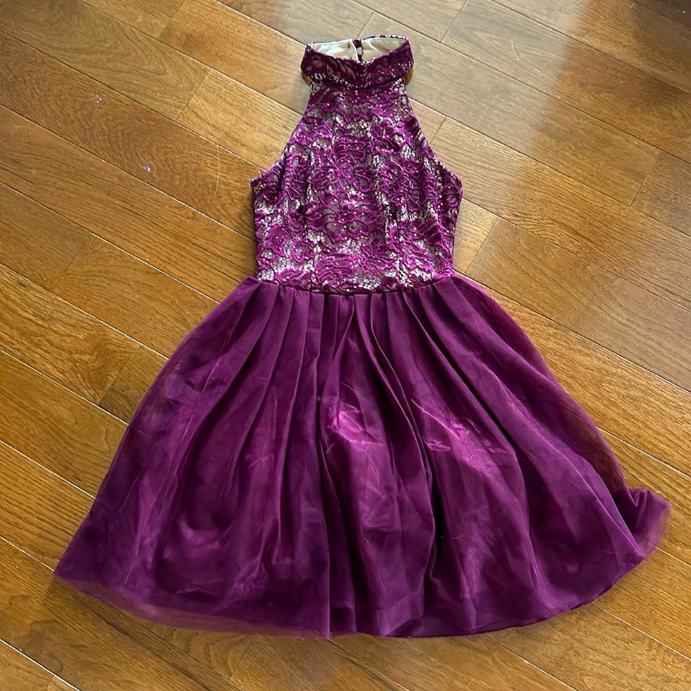 Maroon Sparkly Dress